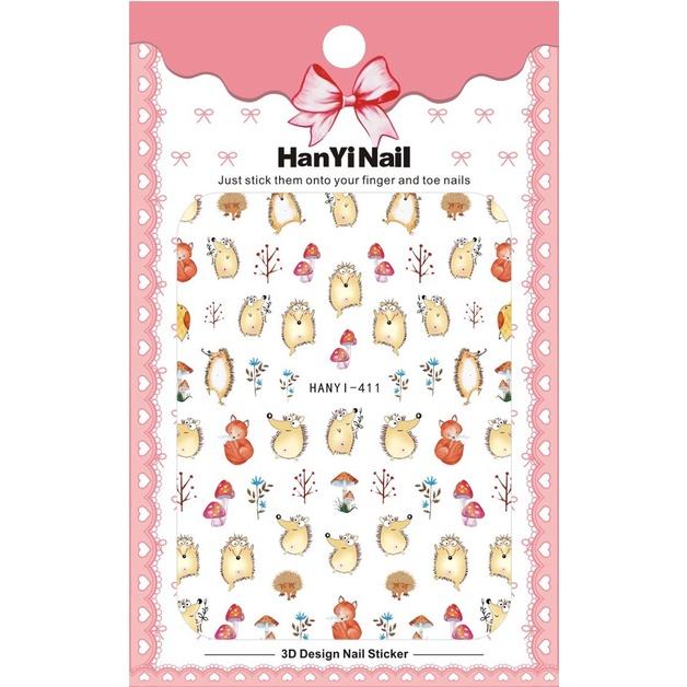 

Самоклеящиеся 3D наклейки для ногтей Милые мультяшные наклейки для ногтей Украшения для ногтей