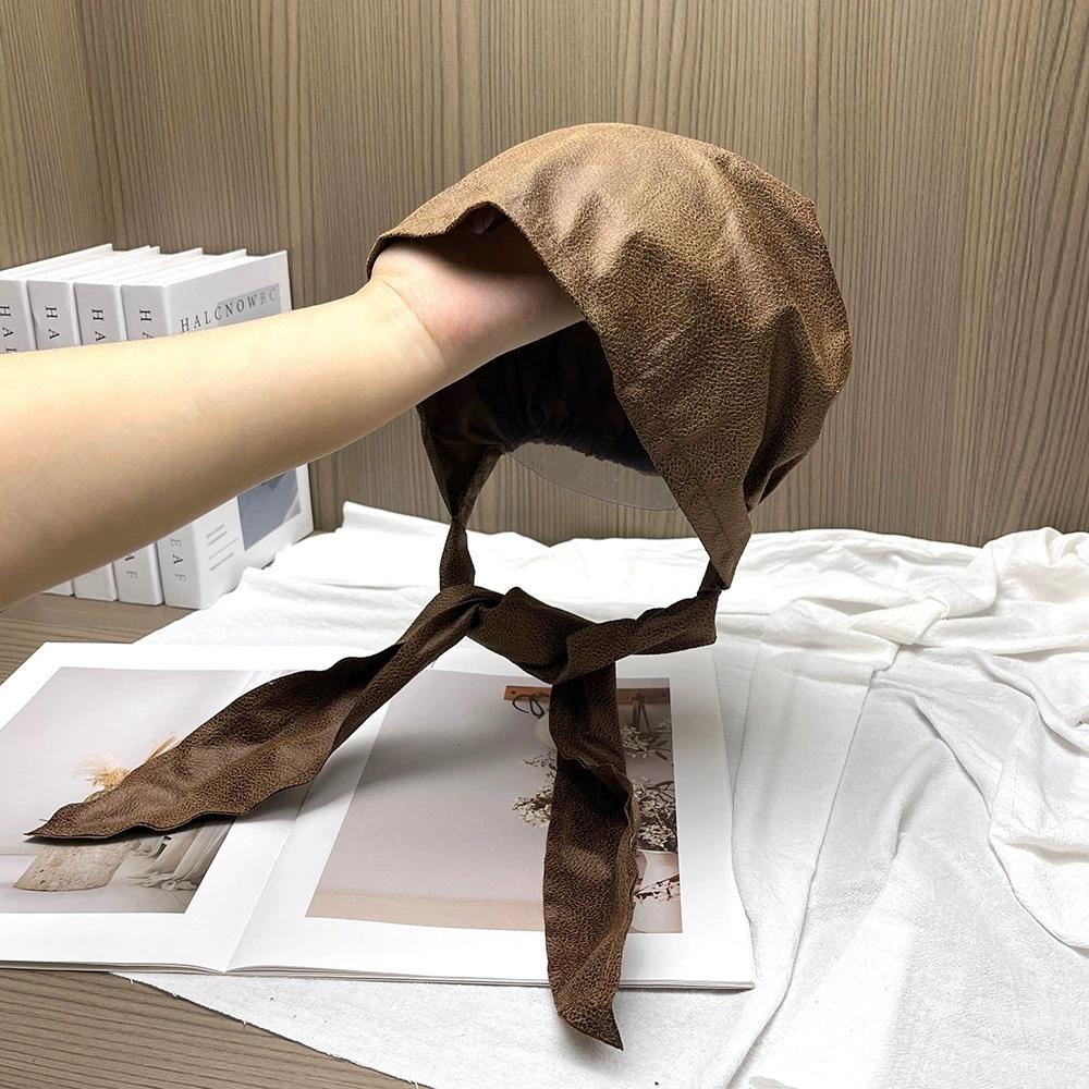 

Ретро Сексуальный Платок на Голову Шляпа Женская Осень Новая Индивидуальность Шапки-Тюрбаны для Женщин 56-58cm