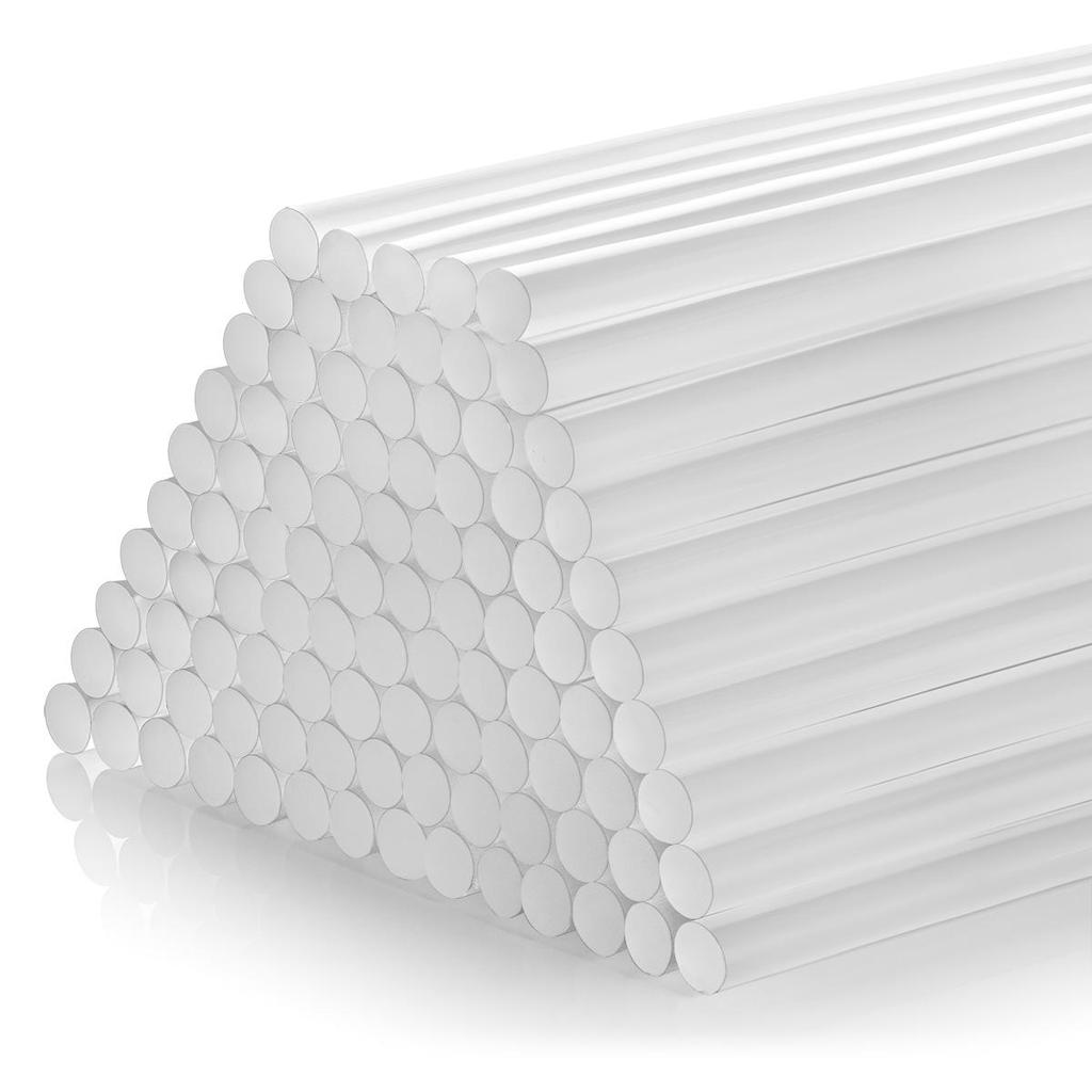 100 Hot Melt Mini Glue Sticks, 7x100 Mm, Big Pack, Transparent Adhesive for Hot Melt Gun
