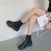 Fashion Sock Boots Lace-up Black Female Ankle Boots Punk Style Footwear with Laces Short Shoes for Women Fashion 2025 New Botines Mujer