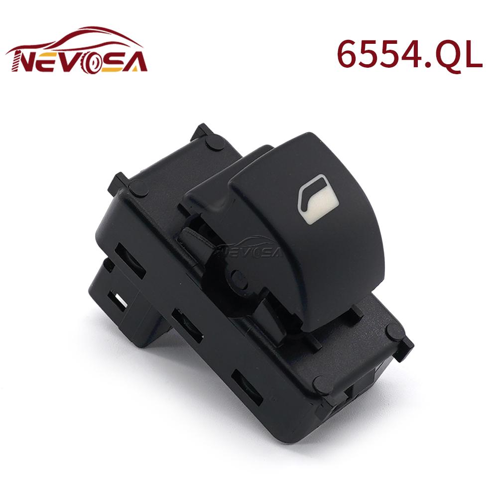 NEVOSA Power Window Lifter Control Switch Lifter For Citroen C4 Peugeot 207 2007-2015 6554.QL 6554QL 6554.ZL 6490.HQ 6554.HJ 6554.QL