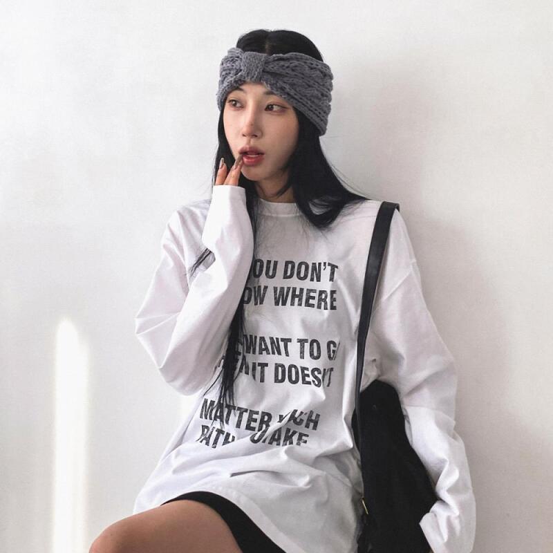 Damen Casual verdreht gestricktes Bandana Haarband