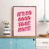 Retro Girl Power Inspirational Quote Prints Pink Wall Art Be Kind Typography Poster For Kids Nursery Living Room Decor Pictures