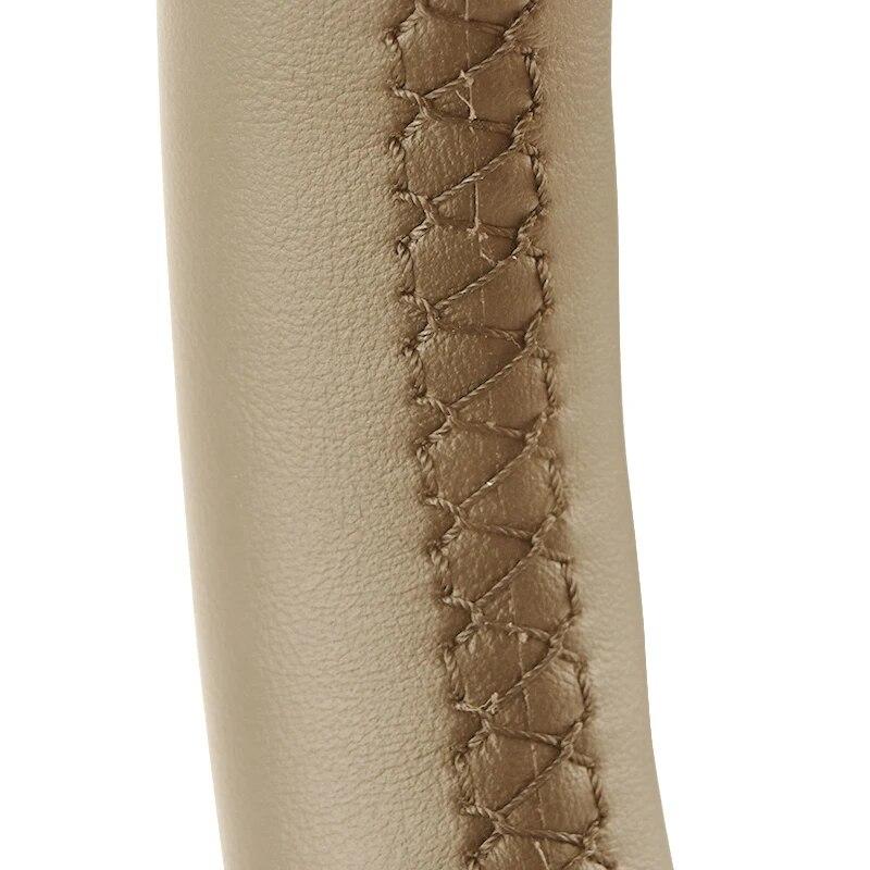 

Чехол на руль автомобиля для Kia K5 2011 2012 2013 Kia Optima, персонализированная накладка на рулевое колесо своими руками, кожа из микрофибры, ручное шитье бежевый