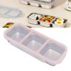 Snack Container   Proof Stainless Steel 3 Compartments Easy Cleaning Metal Snack Container