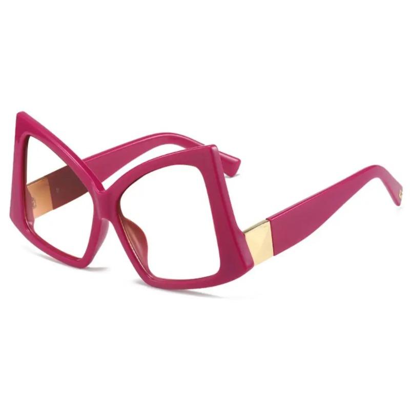 Fashion Polygon Big Frame Anti Blue Light Glasses Women Prescription Myopia Retro Men Green Yellow Eyewear