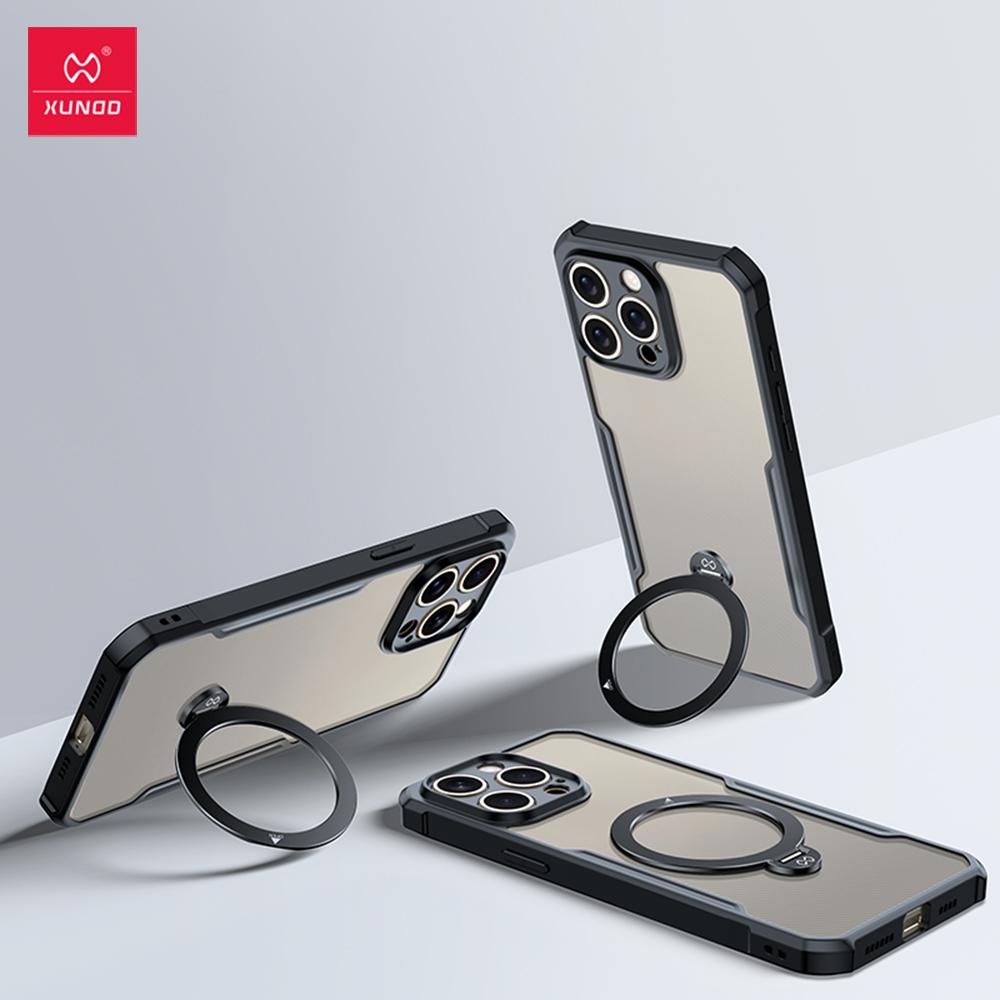 

Xundd для iPhone 16 Pro Max для iPhone 16 Pro 16+ 15 Pro Max магнитный чехол-подставка вращающийся на 360° держатель подушка безопасности противоударный чехол For iPhone 15&1 Piece