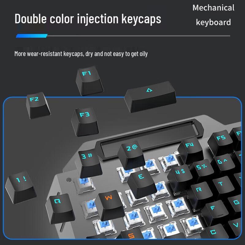 Qianxingzhe TK900 Wired Mechanical Gaming Keyboard Mouse Headset Combo