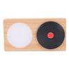 Record Player Bluetooth Speaker with Night Light Wooden Bluetooth 5.0 3 Modes Portable Wireless Turntable Speaker for