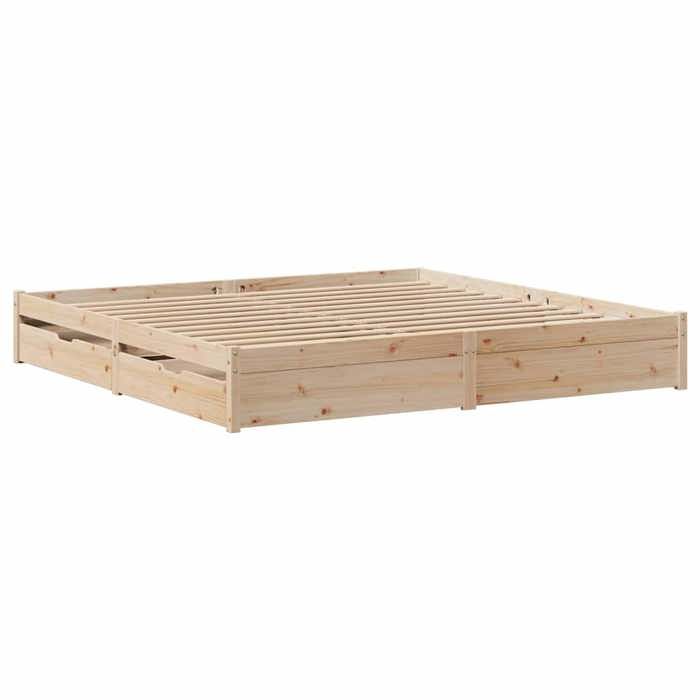 VidaXL Cadre de lit sans matelas 180x200 cm bois massif de pin 3301668