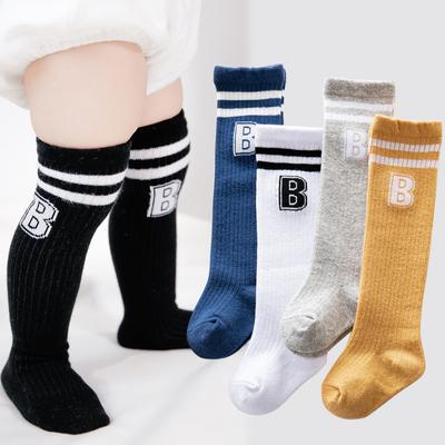 Frühling Sommer Baby Jungen Mädchen Knie Hohe Socken Baumwolle Atmungsaktive Brief Strümpfe Neugeborenen Kleinkind Lange Socken 0-2years Alt