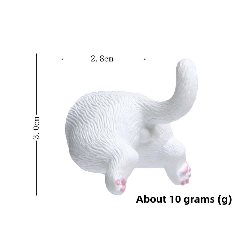 Creative Cat Butt Resin Refrigerator Magnets Sculpture For Gift And Home Decor