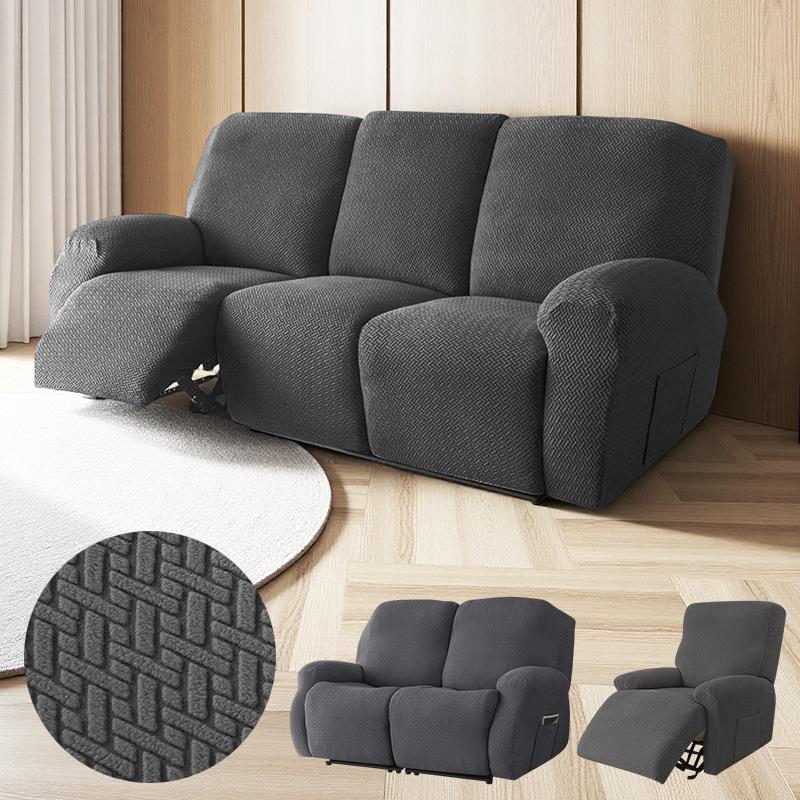 1/2/3Seater Recliner Sofa Covers For Living Room Non-Slip Armchair Slipcover Stretch Spandex Recliner Cover Furniture Protect