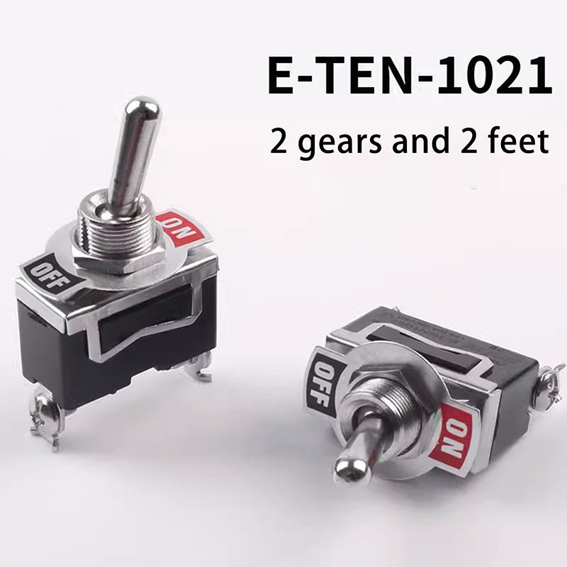 E-Ten1021 Auto Toggle Switch Boat Marine Heavy Duty Toggle Flick Switch W/ Waterproof Cover On/Off Car Dash Metal Spst Terminal