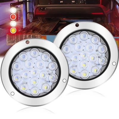 Ygmylandbb LED Truck Tail Lamp Trailer Tail Light 24V Back Lamp Universal Round Truck