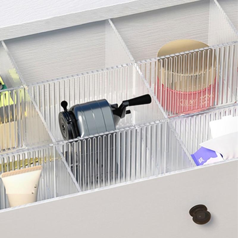 4Pcs Drawer Divider Adjustable Free Combination Partition Storage Shelves Wardrobe Closet Separator Underwear Socks Storage