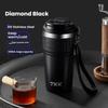 TKK Stainless Steel 316 Insulated Cup Portable Drawstring Coffee Cup Thermos Coffee Travel Mug Leak Proof Coffee Travel Mug