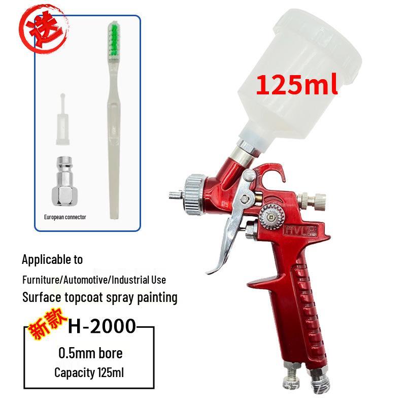 European Style Automotive Paint Spray Gun H2000 - High Atomization for Furniture and Car Repairs