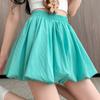 Floral Pattern Plus Size Short Skirt With Pleated Design For Summer Casual Wear