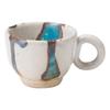 Marui Seito Shigaraki Ware Hechimon Espresso Cup/Mug, Glacier Design, 80ml Capacity, Ceramic, Made In Japan, MR-3-3251