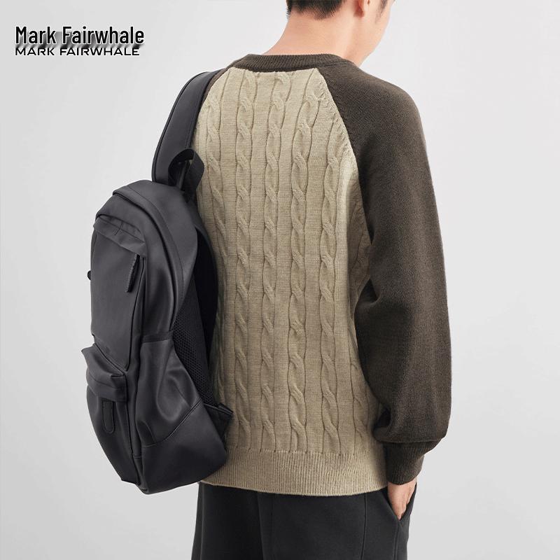 Mark Fairwhale Men's Thickened Casual Oversize Knit Sweater