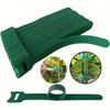 100pcs Adjustable Straps Reusable Green Plant Nylon Ties for Climbing Plants and Gardening Support