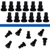 12Pcs Rubber Feet for Slow Cookers Replaceable Slow Cooker Legs Pot ert Accessories Prevent Scratches Marks and Damages Rubber Push-in Bumper, Black