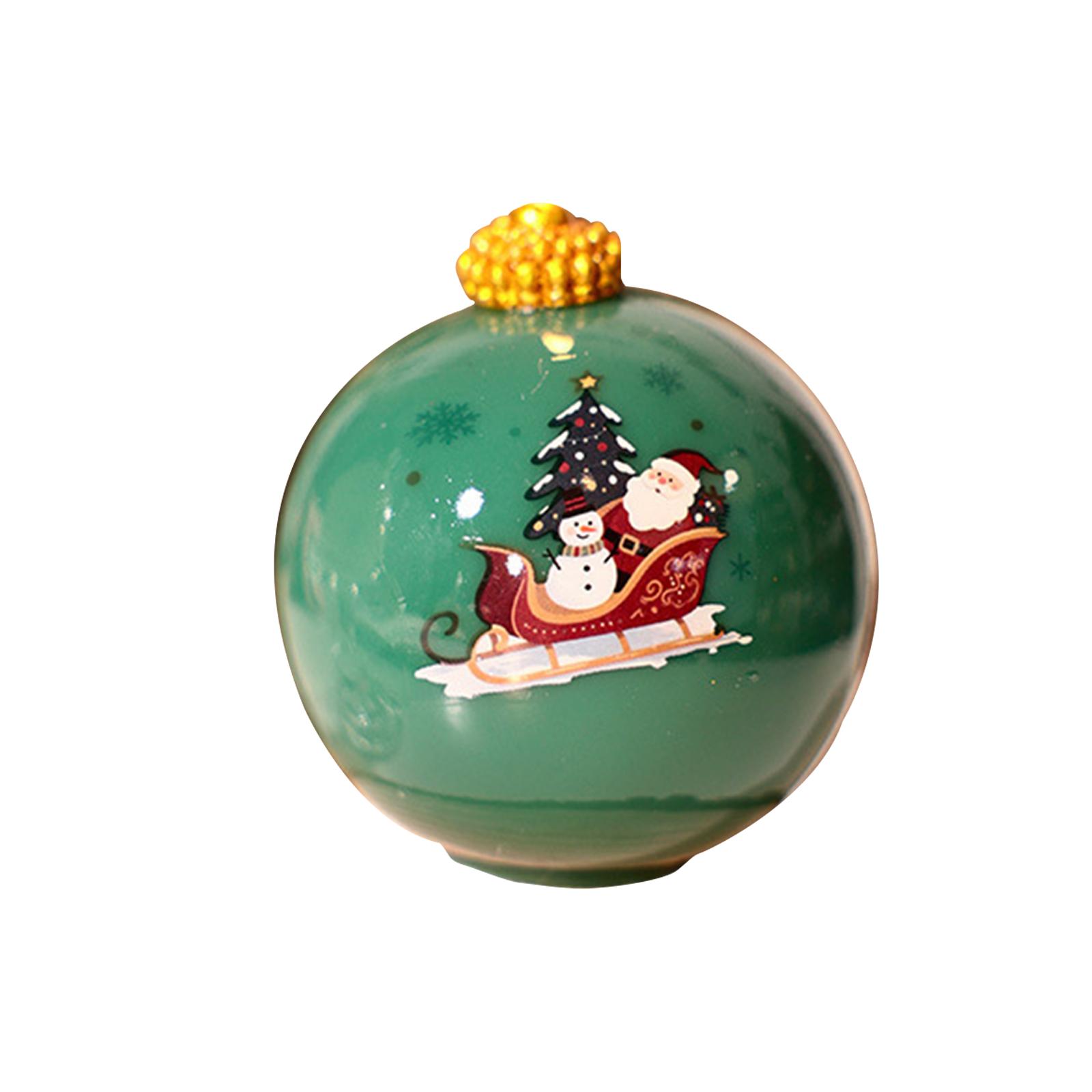 

Рождественские свечи-шары Туаль Шинуазри Винтаж Рождественские подарки для женщин Деревенская свеча Рождественские свечи Украшение Праздничный декор стола Подарок One Size