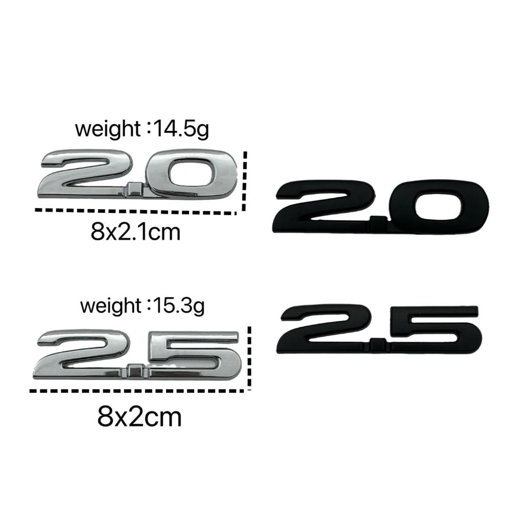 1pcs Fit for Mazda Metal 2.0 Modified Car Logo Atenza Axela 2.5 Four-Wheel Drive Logo Awd Side Logo Car Sticker for Auto Wcgvh11
