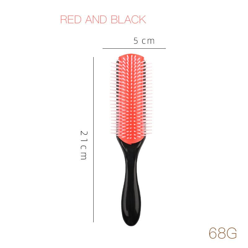 Nylon Needle 9-row Styling Brush,used for Separating and Shaping Curly Hair, Blow Drying Styling For Hair Accessories