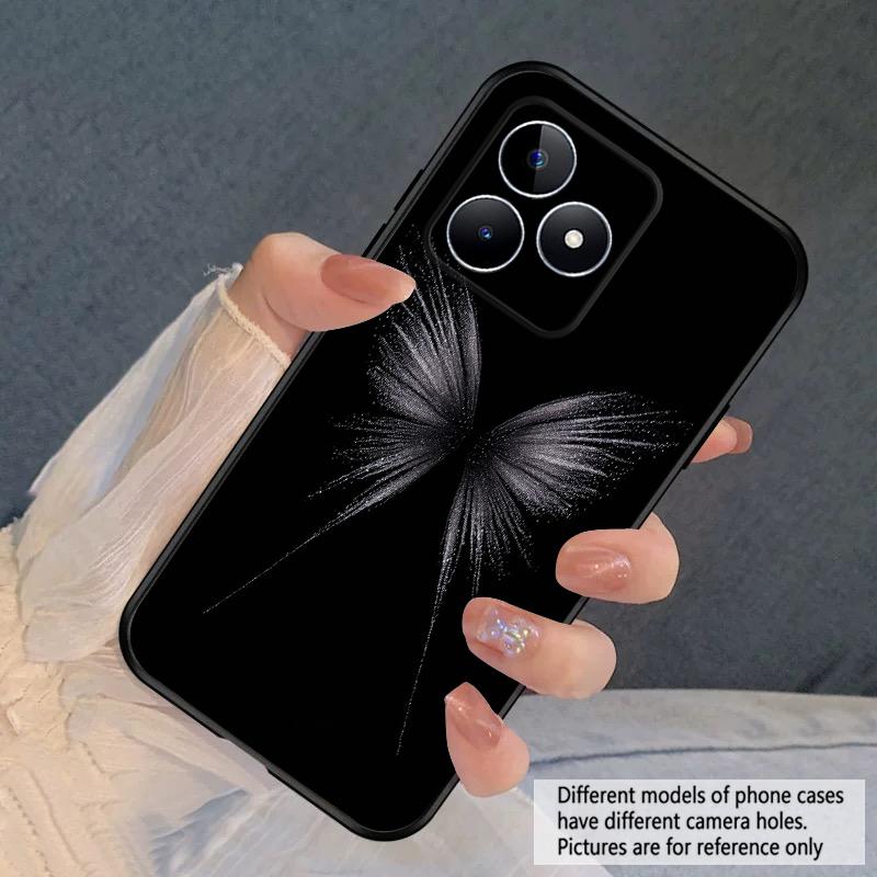 

white butterfly For Oppo Realme 11 12X 12 14 Pro Plus 5G 8 C 55 63 65 51 53 67 75 4G GT2 7 Note 7 50 silicone soft phone case For Realme 11 4G