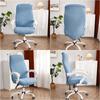 Jacquard Office Chair Cover Solid Color Computer Chair Covers Elastic Armchair Slipcover For Living Room Study Gaming Chair
