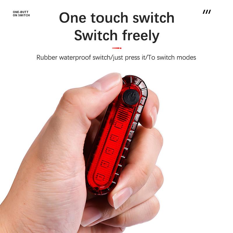 Mountain Bike Riding Gear Usb Bicycle Charging Tail Light Night Riding Warning Lights