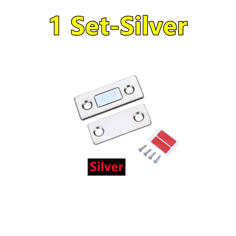 6-1Set Strong Magnetic Cabinet Catches Ultra-Thin Door Magnets Stops Invisible Adhesive Drawer Magnet Catch for Kitchen Closer