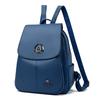 Schoolbag Kangaroo Backpack Women's 1011 New PU Women's Large Capacity Travel Simple Soft Leather Ladies Wholesale