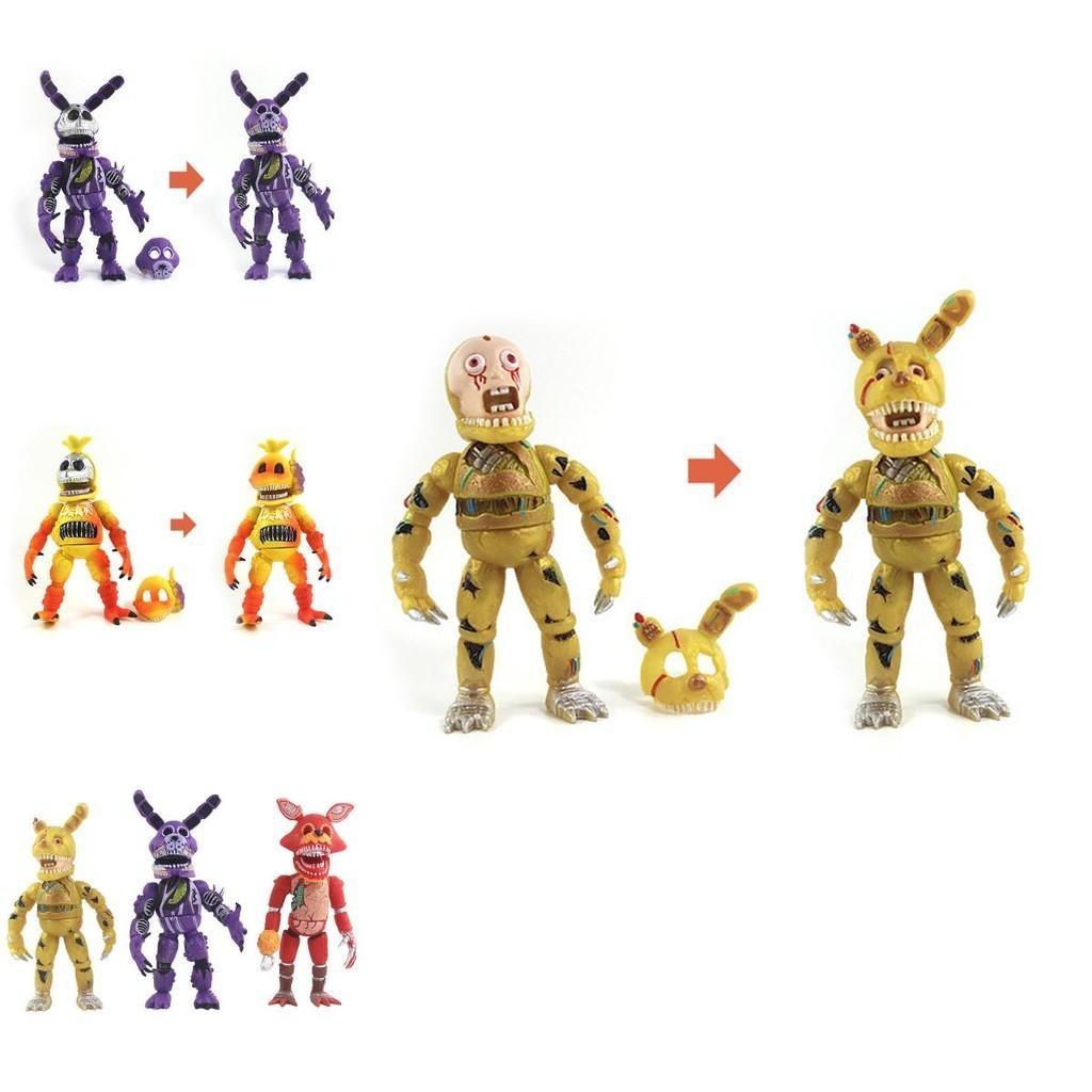 Vibrant 6pcs Fnaf Five Nights At Freddy's Light Up Action Figures For Kids