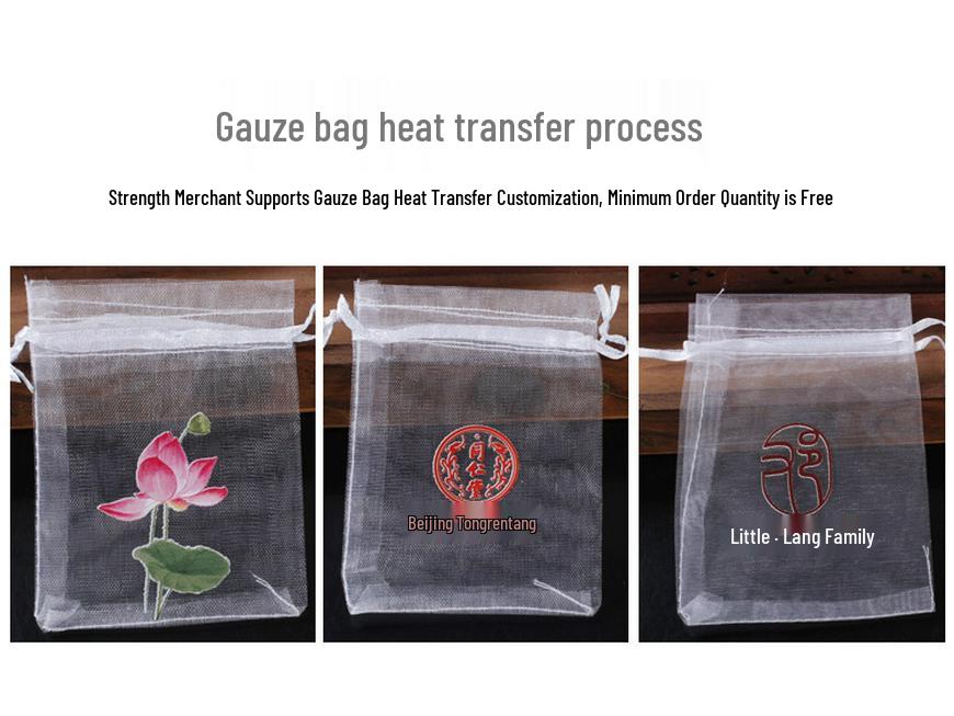 Plain Transparent Organza Drawstring Gift Bags for Jewelry Packaging