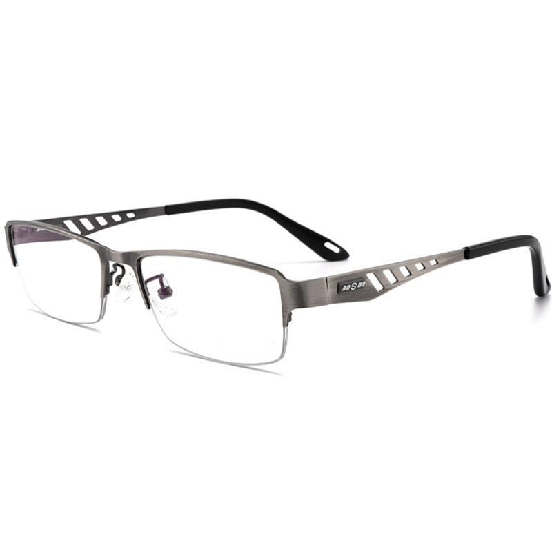 Photochromic Gray Half Frame Reading Glasses for Women +0 25 to +600 Diopters Presbyopia Hyperopia Business Sun Eyewear