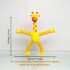 1Pcs Suction Cup Retractable Giraffe Toy With Versatile Shapes Glowing And Relaxing Fun And Stress Relieving Toy Gift
