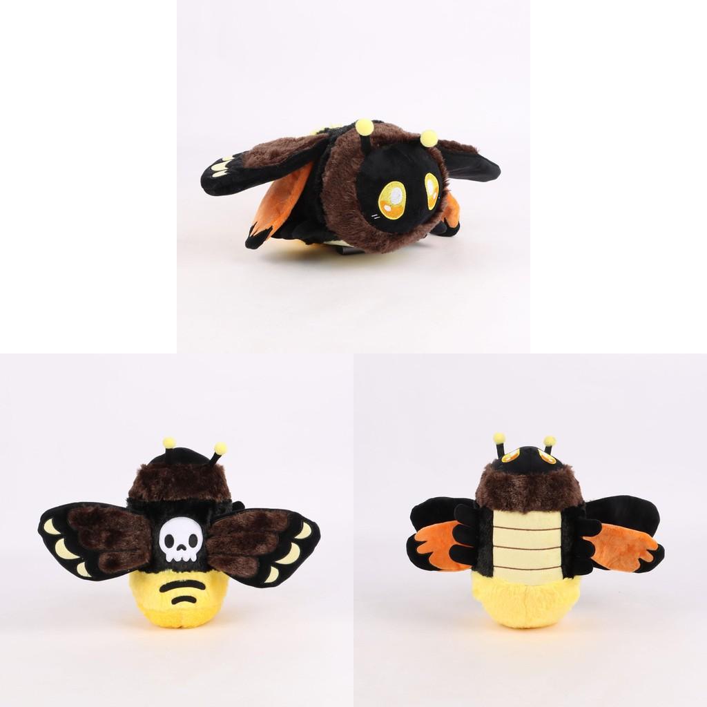 Hawkmoth Head Deaths Plush Toy Animal Stuffed Doll Bedroom Decoration 36cm