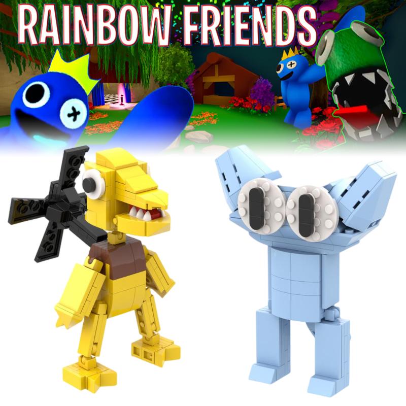 Yellow Friends Rainbow Cyan Building Blocks Diy Puzzle Toys Abs Kids Fans Gifts