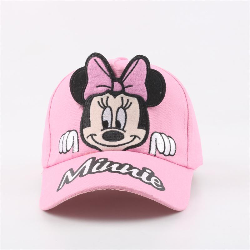 Disney Princess and Mickey Minnie Baseball Cap Sun Protection Breathable Knitted Sun Hat Outdoor Casual Style Crochet Baseball Cap
