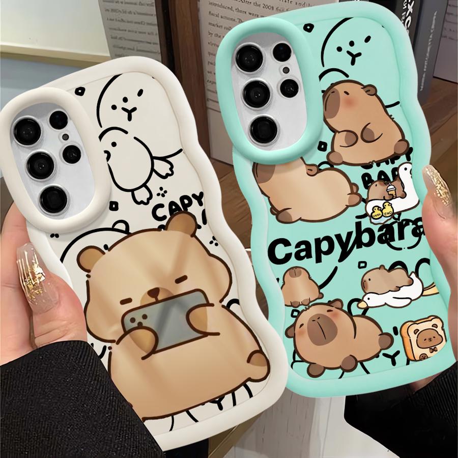 Capybara Cute Soft Phone Cover Case for Samsung Galaxy S23 Plus S21 A26 S22 Ultra S24 A25 S20 FE S25 A36 A35 A24 A54 A55 A34