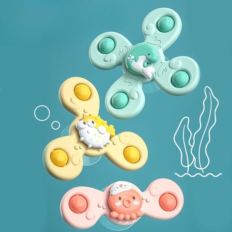 

Baby Bathing Toys Children S Suction Cups Turn and The Rotating Insects Marine Animals Gyros Fun Bathing and Rotating