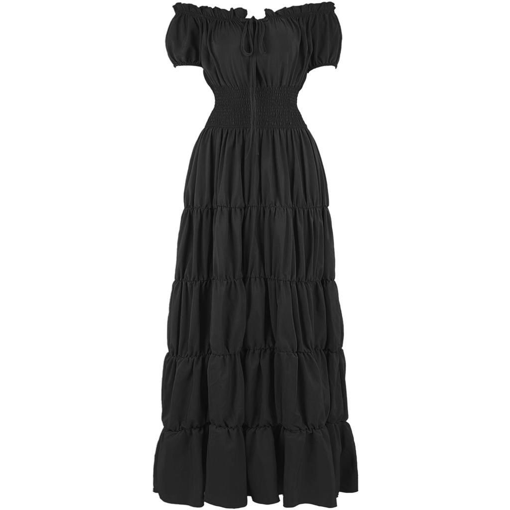 Halloween Medieval Renaissance Ladies Dress Stage Costume COS Cosplay Vintage Dress