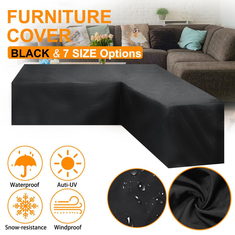 L Shape All Purpose Covers Waterproof Corner Furniture Cover For Corner Sofas And Dining Tables