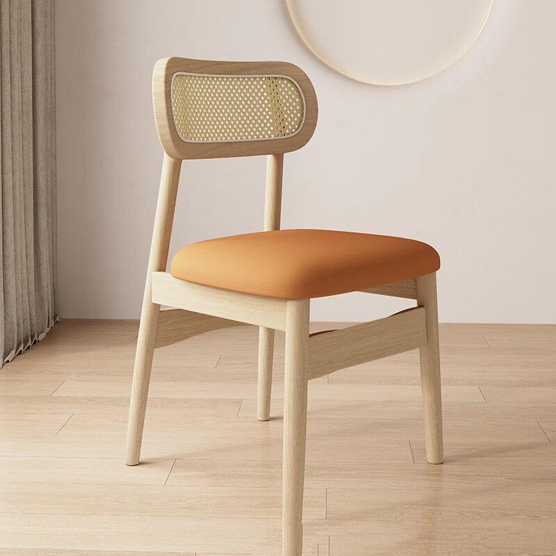 Retro Woven Rattan Dining Chair