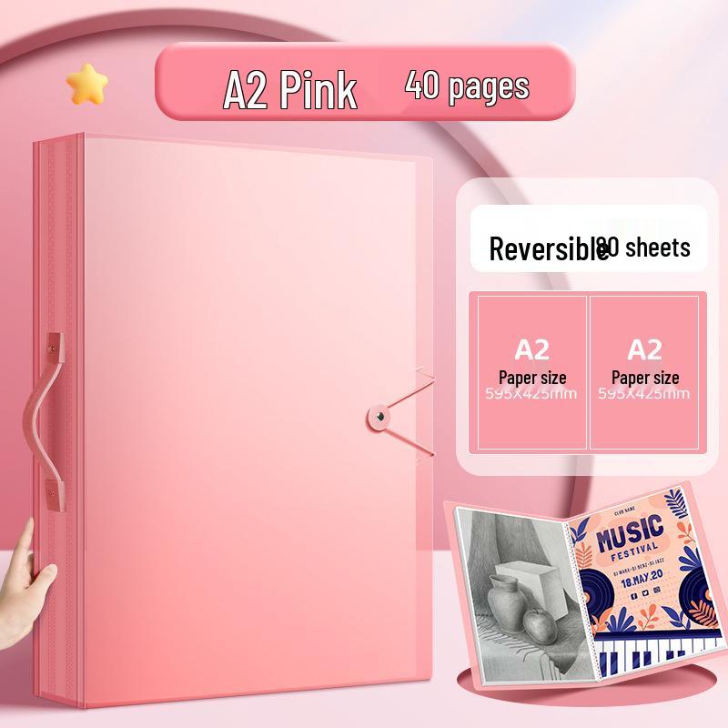 A3 Children's Art Portfolio: 8K Volume for Paintings, Certificates & Drawings