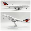30CM 747 Philippines Airlines Model Aircraft Toys Boys Kids Resin Die-Casting Airplane Simulation Model Planes Collected Gift By