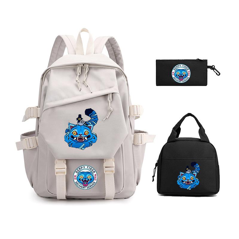 Demon Hunter Girl Group has the same peripheral cartoon printing children's backpack lightweight primary and secondary school schoolbag
